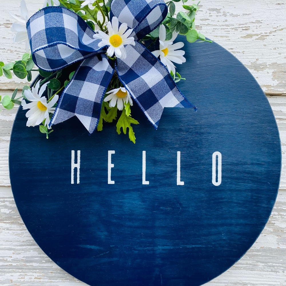 Wooden door hanger